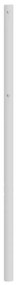 Cabeceira de cama 120 cm metal branco