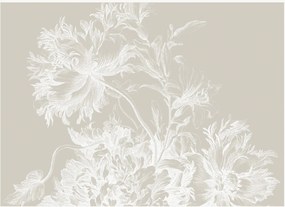 Papel de parede Engraved Flowers