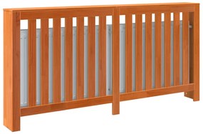 Cobertura de radiador 169x19x84 cm pinho maciço castanho cera