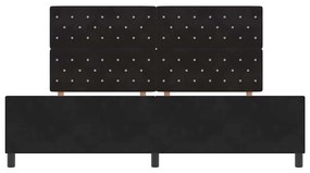 Estrutura de Cama vidaXL Preta 200x200 cm Veludo