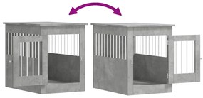 Móvel casota para cão 55x80x68 derivados madeira cinza-cimento