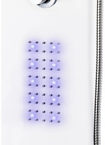 Coluna de duche em alumínio 20x44x130 cm branco