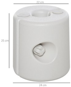 Conjunto de 4 Pesos para Tendas Dobráveis Suportes Enchíveis com 9 kg