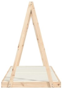 Estrutura de cama infantil 90x200 cm pinho maciço