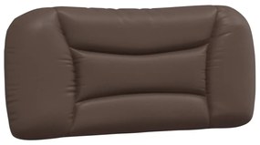 Cama com colchão 90x190 cm couro artificial castanho