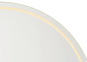 Espelho de banheiro moderno de 60 cm com LED e dimmer de toque - Sebas Moderno