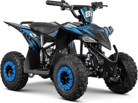 Mini moto 4 elétrica infantil - VOLT 1000 W 36 V, com 3 velocidades reguláveis, c/ marcha atrás Azul