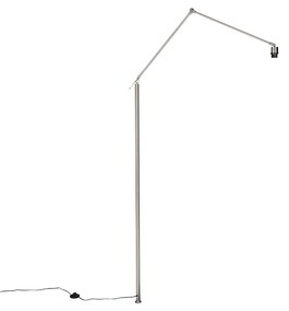 Candeeiro de pé braço em aço - Editor Moderno