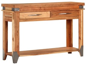 Mesa consola 110x34x74 cm madeira de acácia maciça