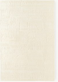 Tapete em lã artesanal com relevo Merima