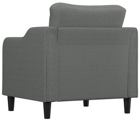 Poltrona 60 cm tecido cinzento-escuro