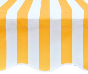 Lona para toldo laranja e branco 500x300 cm