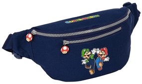 Bolsa de Cintura Super Mario Azul Marinho 23 X 12 X 9 cm