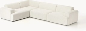 Sofá de canto comprido Melva (4 lugares)