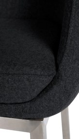 Banco de bar Rockhill E Feltro antracite