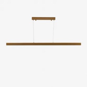 Candeeiro De Teto Linear Led De Metal Nilam (120 Cm) Amarelho Ouro - Sklum