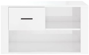 Sapateira 80x35x45 cm derivados de madeira branco brilhante