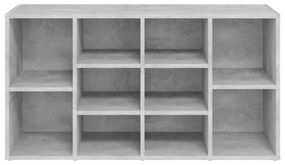 Sapateira 103x30x54,5 cm contraplacado cinzento cimento