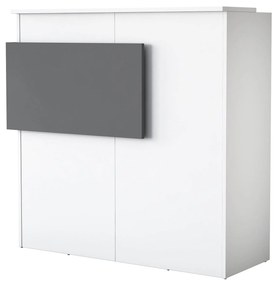 Mesa de Receção MA102 – Branco Antracite – 110x110x40 cm