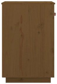 Armário de secretária 40x50x75 cm pinho maciço castanho mel