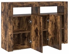 Buffet Carvalho Defumado Madeira Engenhada 116 x 30 x 75 cm