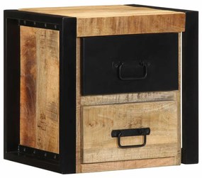 Mesa de cabeceira 40x35x40 cm madeira maciça manga áspera