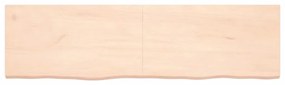 Bancada p/ casa de banho 180x50x(2-4)madeira maciça não tratada