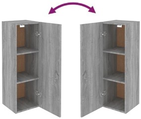 Conjunto móveis de TV 5 pcs madeira processada sonoma cinza