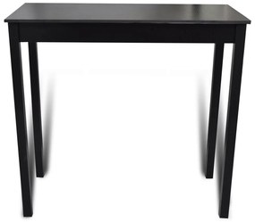 Mesa de bar com 4 cadeiras de bar preto