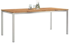Mesa de Jantar 180x90x75 cm Madeira Sólida de Acácia