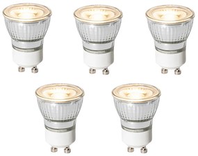 Conjunto de 5 lâmpadas LED GU10 reguláveis em 3 níveis 35mm 4W 220 lm 3000K