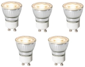 Conjunto de 5 Lâmpadas LED GU10 Reguláveis em 3 Passos 35mm 4W 220 lm 3000K