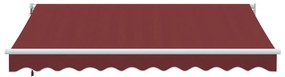 Toldo retrátil automático 300x250 cm bordô