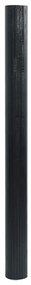 Tapete retangular 100x400 cm bambu preto