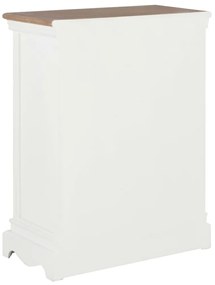 Aparador 60x30x80 cm madeira maciça branco
