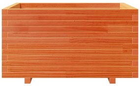 Vaso/floreira de jardim 90x60x49,5 cm pinho maciço castanho mel