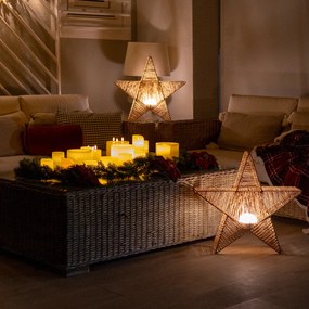 Candeeiro de Pé de Natal Castanho 40cm com LED Recarregável IP54 - Sisine