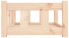 Cama para cães 65,5x50,5x28 cm madeira de pinho maciça
