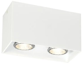 Foco de embutir de design branco 2 luzes GU10 50mm - Qubo Design,Moderno