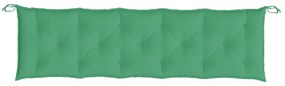 Almofadão p/ banco de jardim 180x50x7cm tecido oxford verde