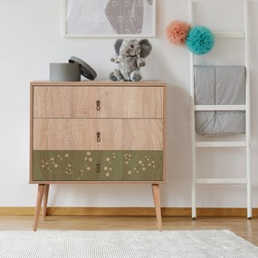 Cômoda City Trio – Multicolor – 80x89x40 cm
