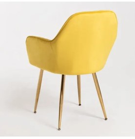 DUDECO - Cadeira Norbana Gold Amarelo