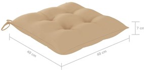 Cadeiras de exterior dobráveis 8pcs c/ almofadões acácia maciça