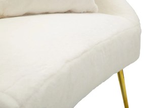 SOFÁ SOFFY COM ALMOFADAS BRANCO 137X69X79 CM
