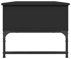 Mesa de centro 100x50x40 cm derivados de madeira/metal preto