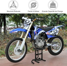 Suporte universal ajustável para motos, macaco hidráulico, suporte de oficina, suporte para motos todo-o-terreno, motocross e supermotard, preto