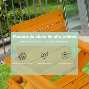 Conjunto de 2 Cadeiras de Exterior para Crianças, 92 x 49 x 106 cm, Sombrinha Removível e Regulável em Altura, Amarelo