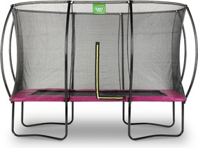 Trampolim retangular Silhouette 244 x 366 cm - rosa
