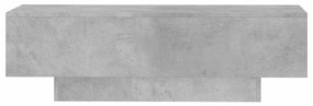 Mesa de centro 100x49,5x31cm derivados de madeira cinza cimento