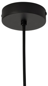 Candeeiro Pendente Japandi Preto com Bambu - Kea